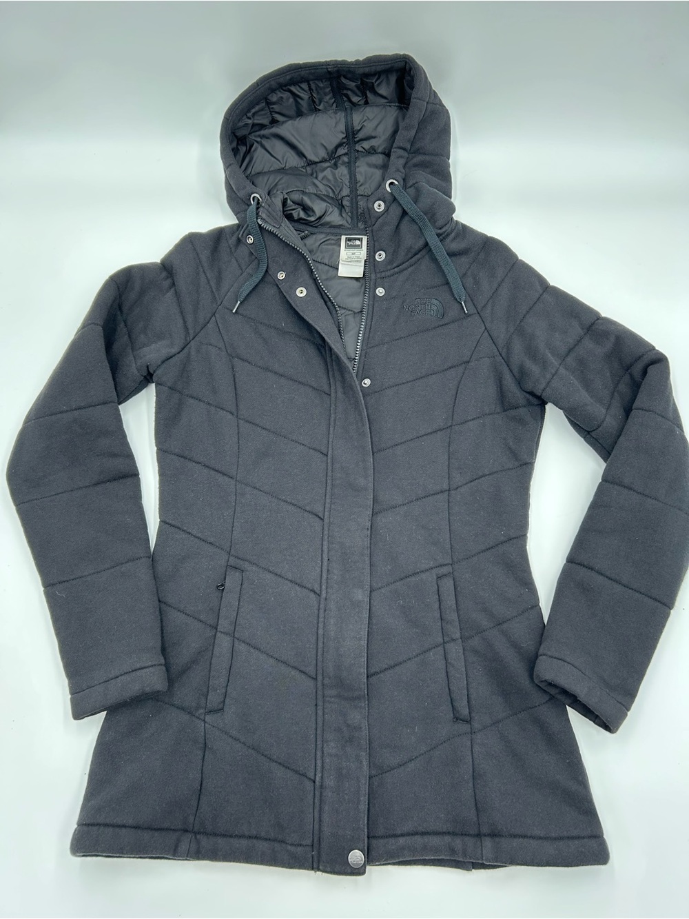 The North Face Women's Hooded Quilted Coat - Black S/P